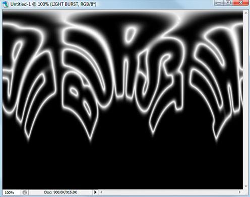 Photoshop 打造超酷的放射字效果