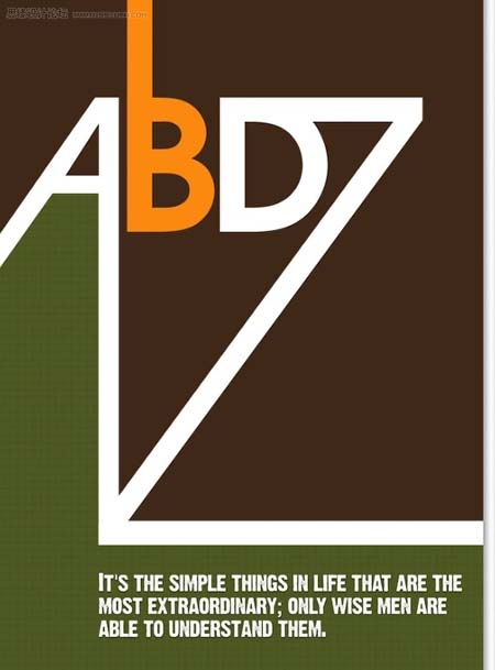 Photoshop 打造一幅怀旧风格的文字插画