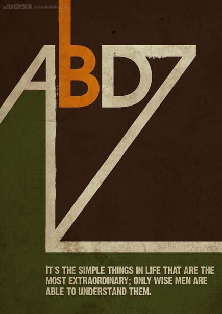 Photoshop 打造一幅怀旧风格的文字插画