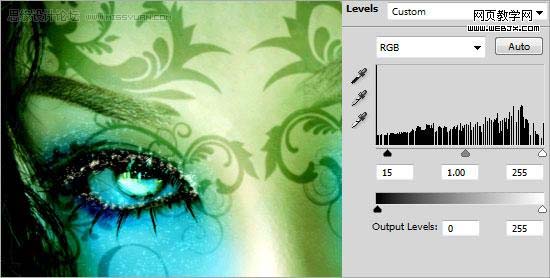 photoshop 给人物加上另类的花纹彩妆