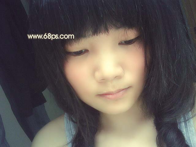 Photoshop 调出手机人物照片粉嫩的甜美色