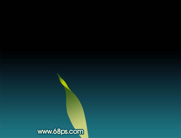 Photoshop 一束开红花的绿植制作