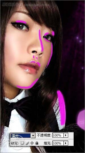 Photoshop 打造人物紫色魅力签名效果