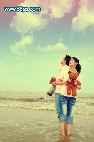 Photoshop 快速调出人物照片柔和的淡红色