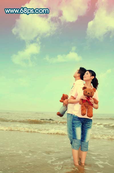 Photoshop 快速调出人物照片柔和的淡红色