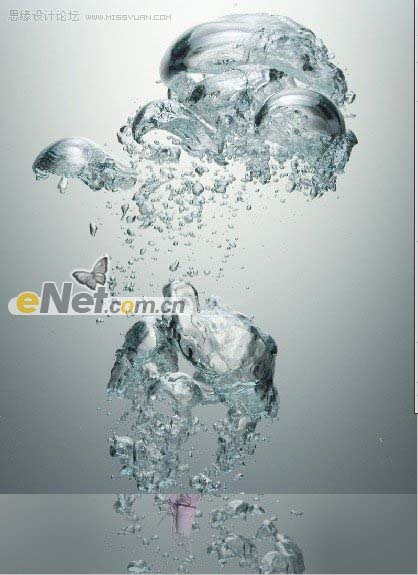 photoshop 合成水泡里面的美女