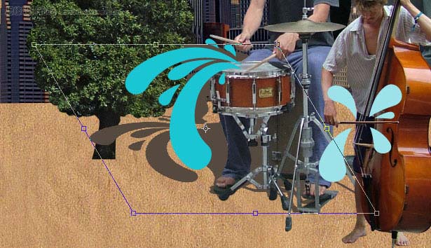 photoshop 多图合成一张欧美古典插画