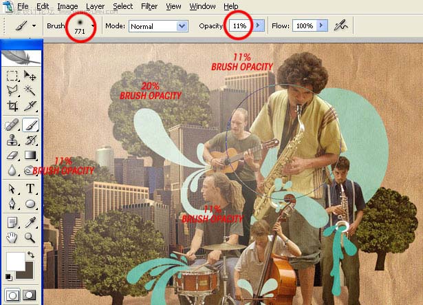 photoshop 多图合成一张欧美古典插画