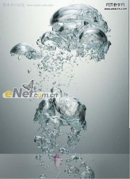 Photoshop 合成性感美女和水教程