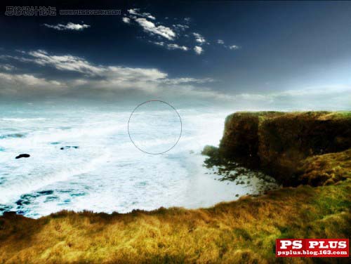 photoshop 合成海边梦幻的城堡遗址