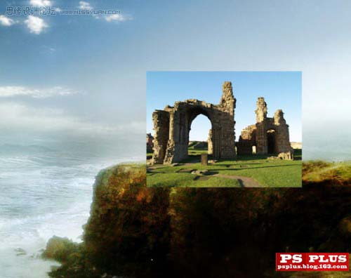 photoshop 合成海边梦幻的城堡遗址