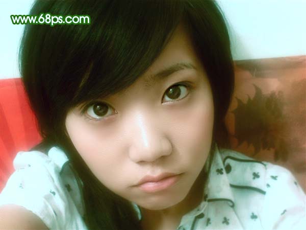 Photoshop 轻微偏蓝的人物照片磨皮及美化