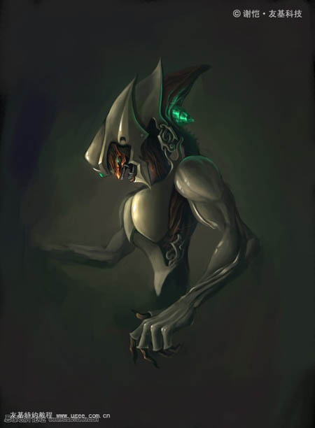 photoshop 鼠绘海底的机器怪物