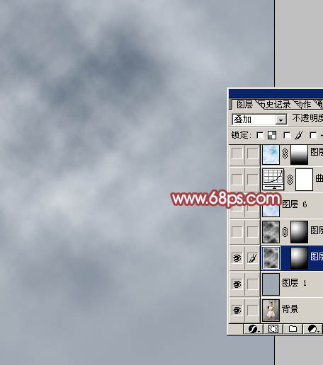 Photoshop 给人物照片加上个性的纹理背景