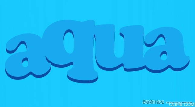 Photoshop 光滑的蓝色水晶字制作教程