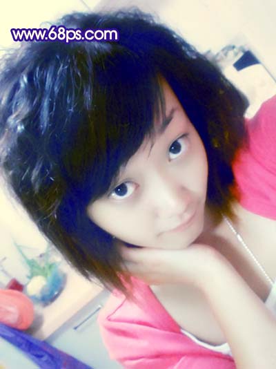 Photoshop 偏色人物照片淡淡的甜美色