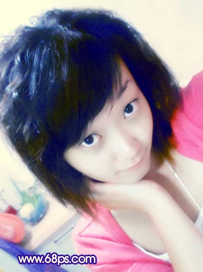 Photoshop 偏色人物照片淡淡的甜美色