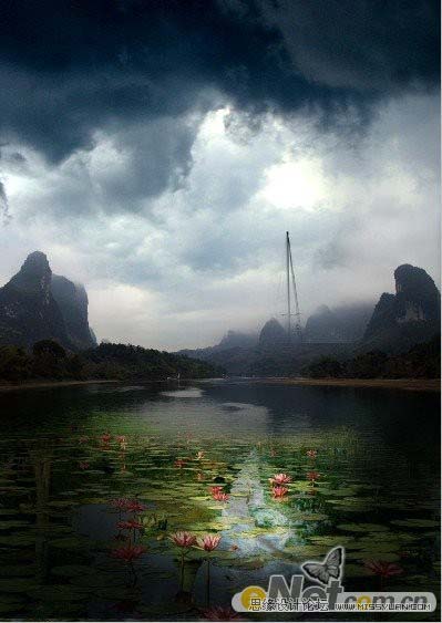 photoshop 经典合成神秘的古龙堡