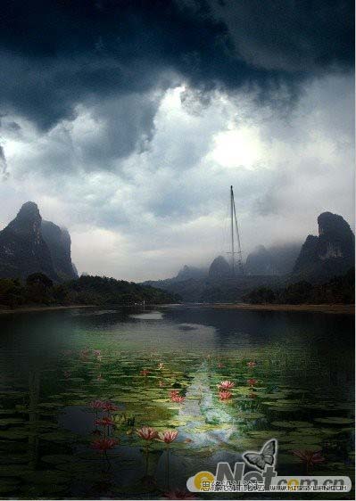 photoshop 经典合成神秘的古龙堡