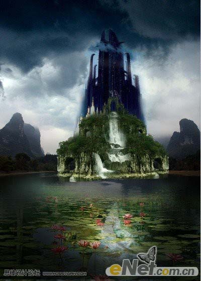 photoshop 经典合成神秘的古龙堡