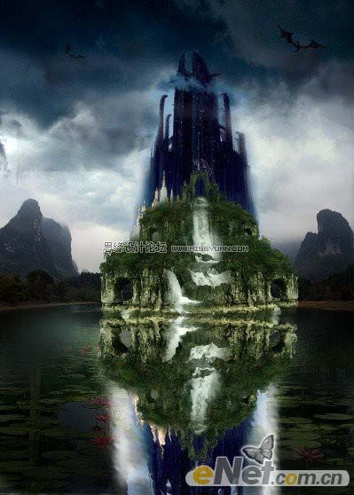 photoshop 经典合成神秘的古龙堡