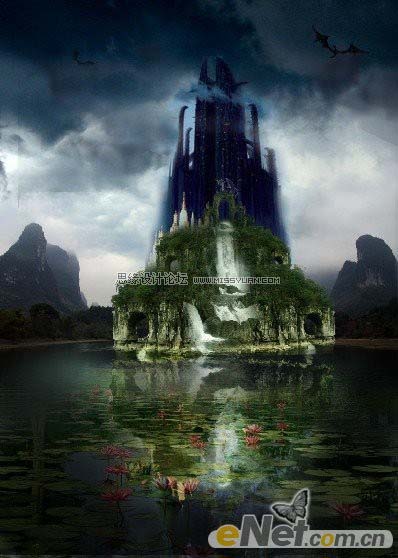 photoshop 经典合成神秘的古龙堡