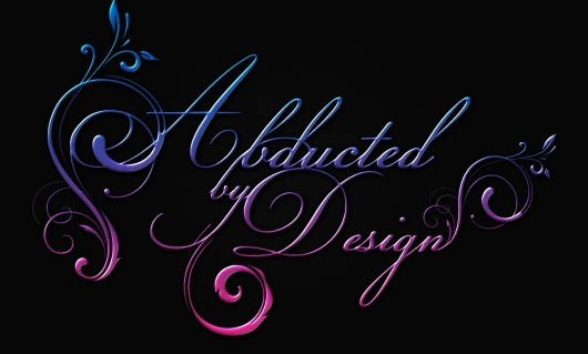 Photoshop 梦幻的水晶花纹艺术字