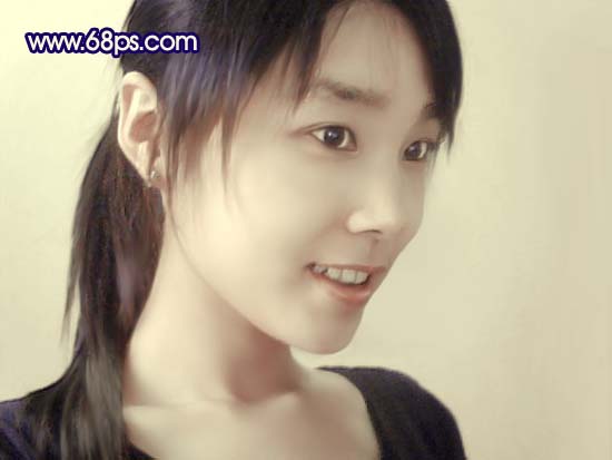 Photoshop 调出手机照片柔和的淡黄色