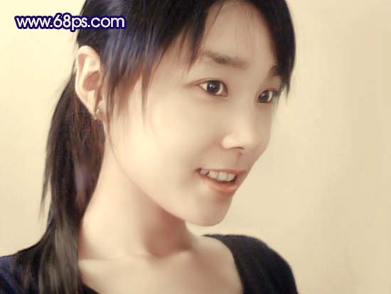 Photoshop 调出手机照片柔和的淡黄色