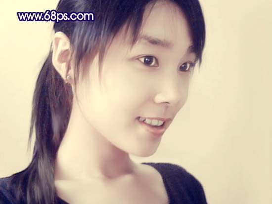 Photoshop 调出手机照片柔和的淡黄色