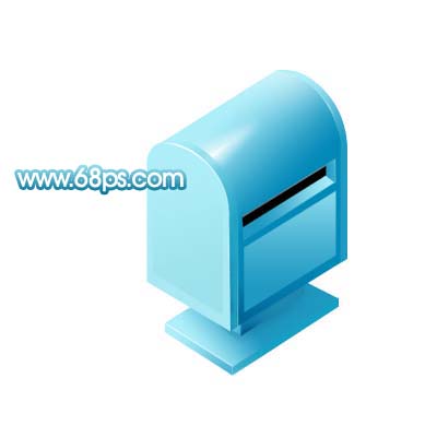 Photoshop 逼真的立体邮箱