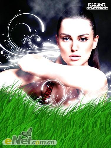 Photoshop 打造美女与香水商业广告