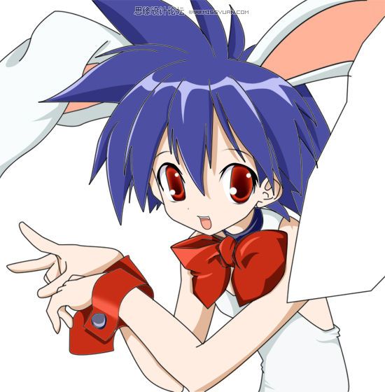 photoshop 鼠绘可爱的动漫女孩