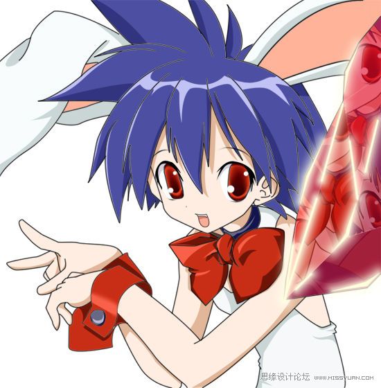 photoshop 鼠绘可爱的动漫女孩