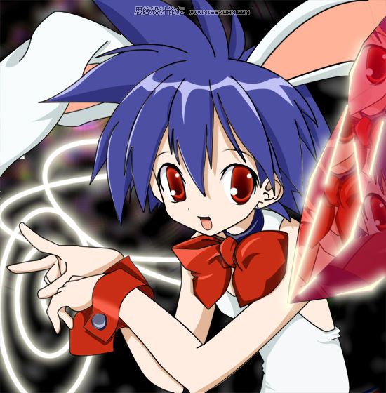 photoshop 鼠绘可爱的动漫女孩