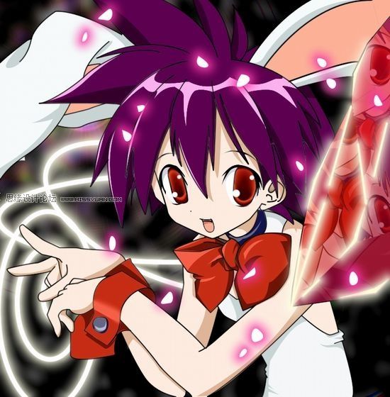 photoshop 鼠绘可爱的动漫女孩