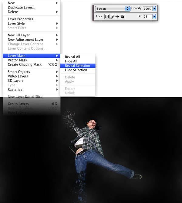 Photoshop 绚丽的真人潮流插画