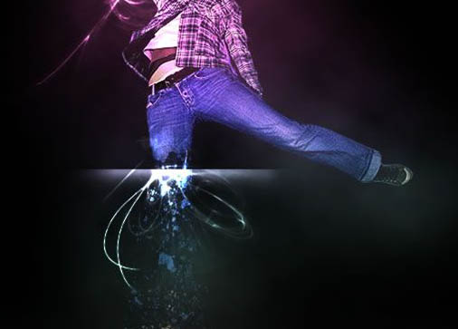 Photoshop 绚丽的真人潮流插画