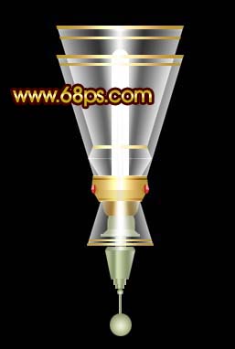 Photoshop 一盏华贵的玻璃壁灯