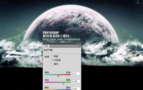 photoshp 利用计算选区给黑白图片加上个性色彩