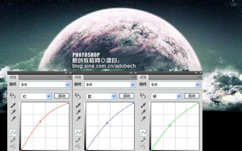 photoshp 利用计算选区给黑白图片加上个性色彩