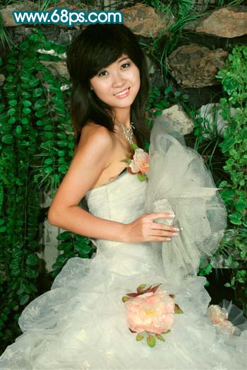 Photoshop 调出外景人像红润的肤色