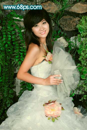 Photoshop 调出外景人像红润的肤色