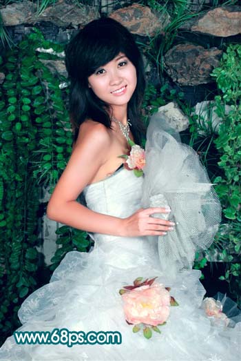 Photoshop 调出外景人像红润的肤色