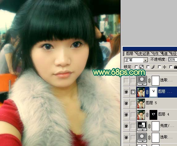 Photoshop 调出人物橙红色质感肤色