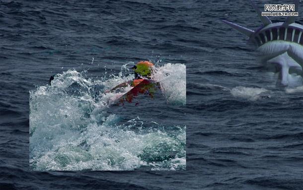 photoshop 合成科幻的洪水淹没地球