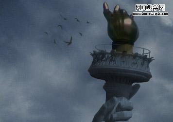 photoshop 合成科幻的洪水淹没地球