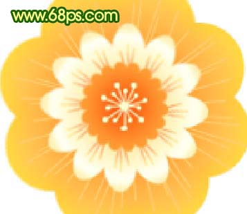 Photoshop 非常漂亮的卡通小花朵