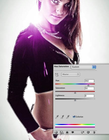 Photoshop 打造绚丽的个性的潮流插画