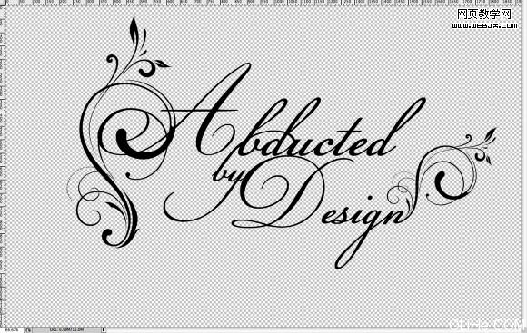 Photoshop 艺术花纹文字特效